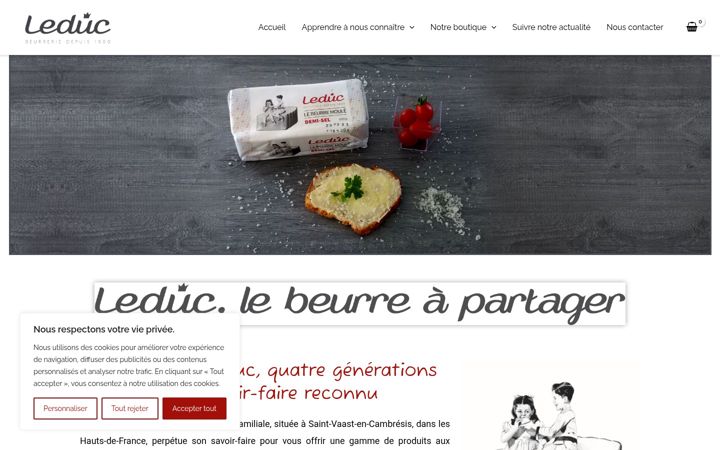 Capture d'écran de beurreleduc.fr