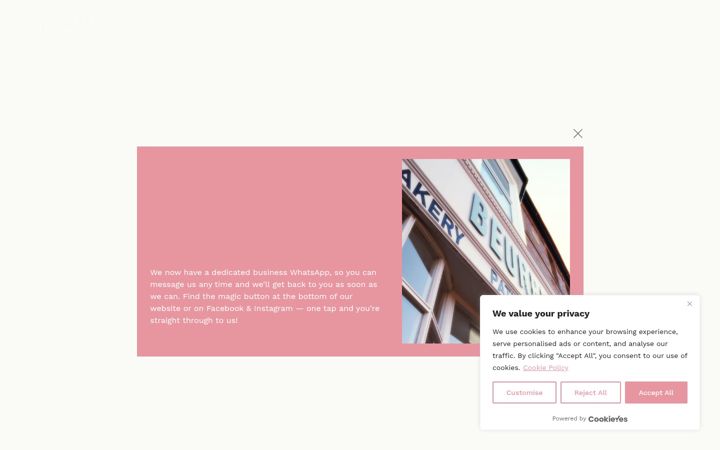 Skærmbillede af beurrepatisserie.co.uk