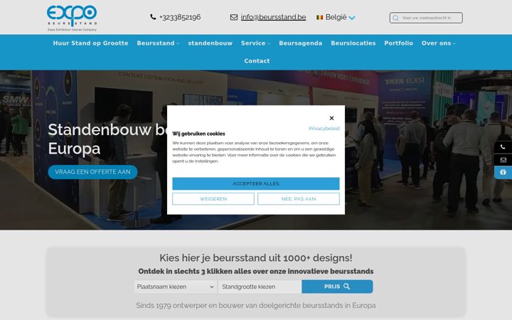 Zrzut ekranu beursstand.be