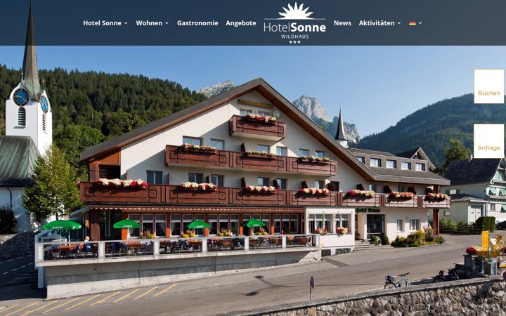 Screenshot of beutler-hotels.ch