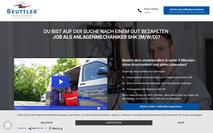 Screenshot of beuttler-karriere.de