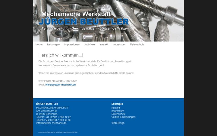 Screenshot of beuttler-mechanik.de