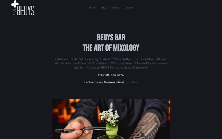 Screenshot of beuys-bar.com