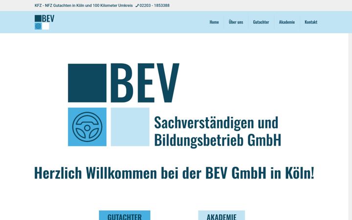 Screenshot of bev-info.de