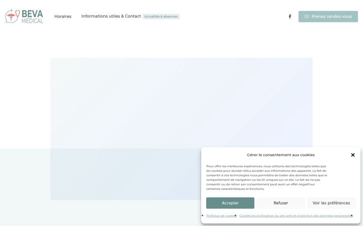 Screenshot of bevamedical.be