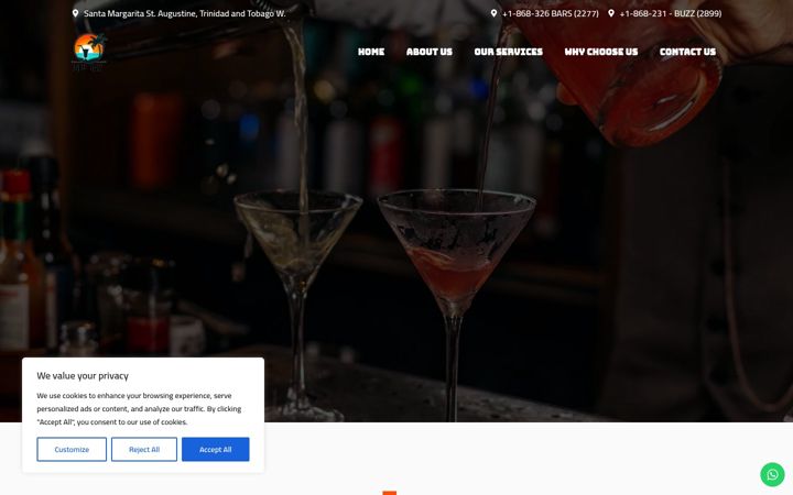 Screenshot of bevbaycaribbean.com
