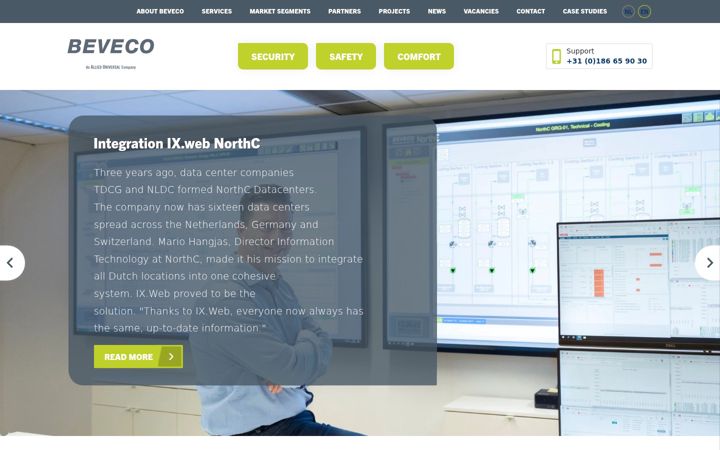 Screenshot of beveco.nl