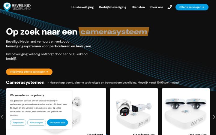 Screenshot of beveiligdnederland.nl