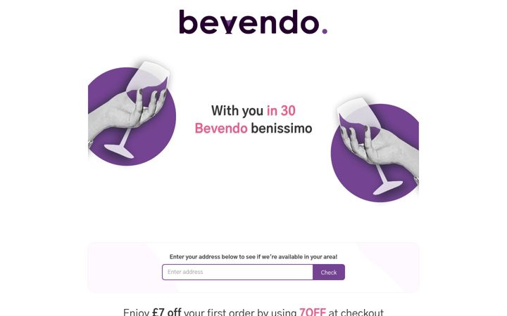 Screenshot von bevendo.co.uk