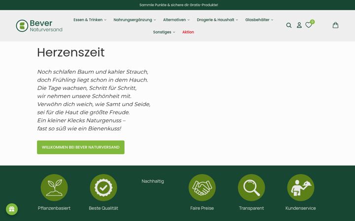 Screenshot of bever-naturversand.de