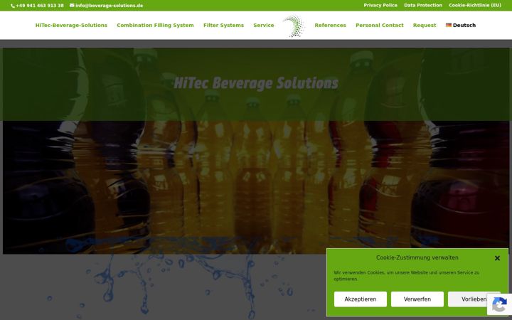 Screenshot van beverage-solutions.de