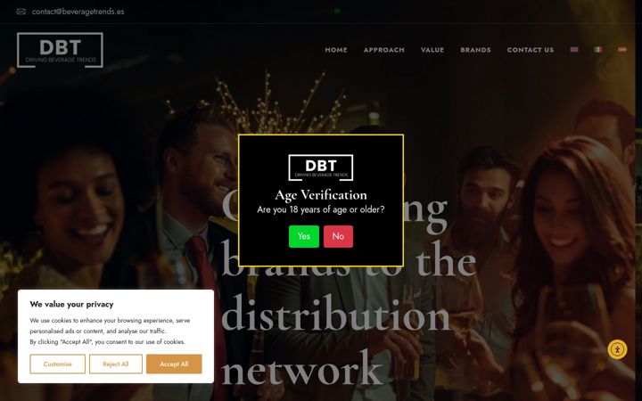 Screenshot of beveragetrends.es