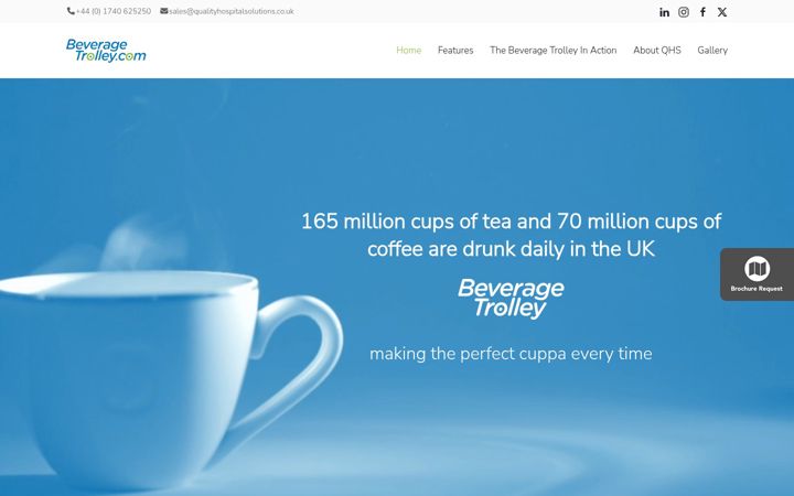 Screenshot of beveragetrolley.com