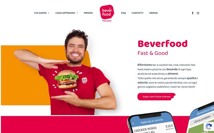 Screenshot of beverfoodsrl.it
