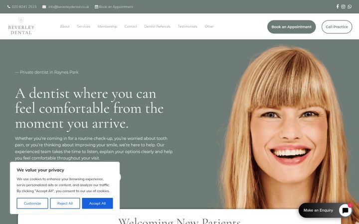Screenshot von beverleydental.co.uk