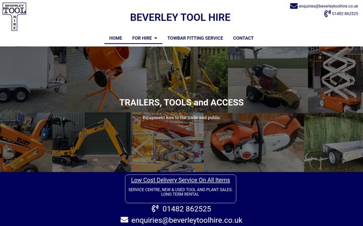 Screenshot of beverleytoolhire.co.uk