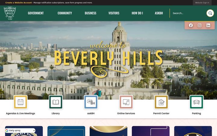 Screenshot of beverlyhills.org