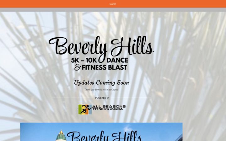 Screenshot of beverlyhills5k10kdanceandfitnessblast.com