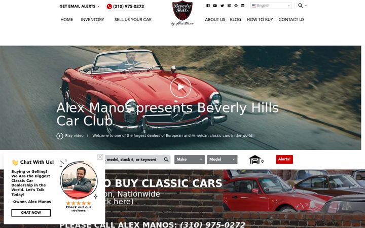 Screenshot του beverlyhillscarclub.com