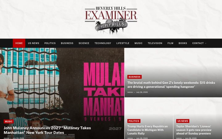 Screenshot of beverlyhillsexaminer.com
