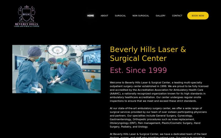 Screenshot di beverlyhillslaserandsurgicalcenter.net