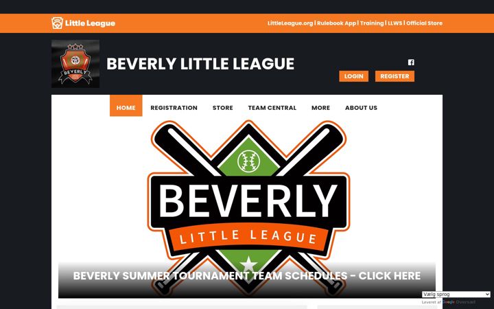 Captura de ecrã de beverlylittleleague.org