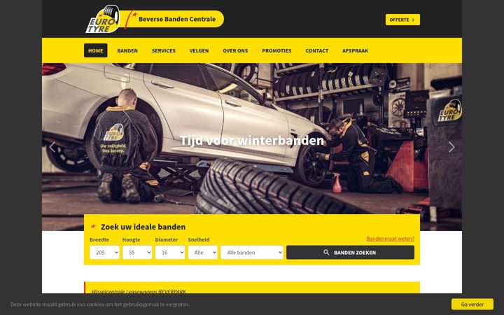 Screenshot of beversebandencentrale.be
