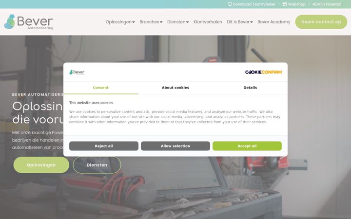Screenshot of beversoftware.nl