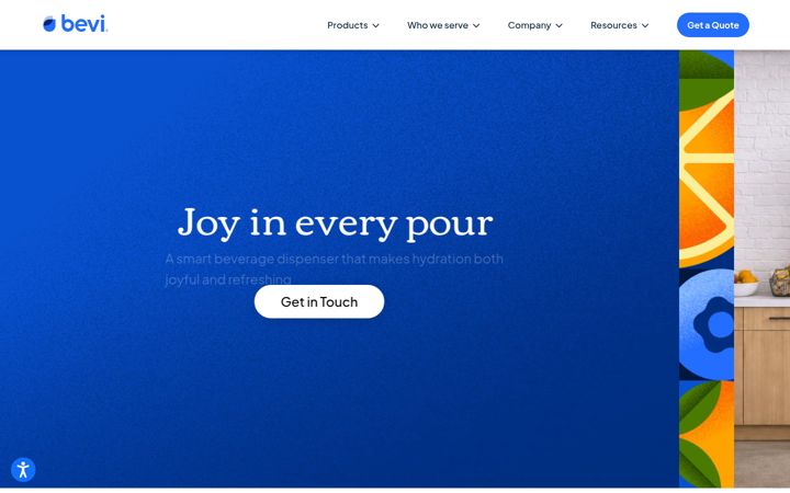 Екранна снимка на bevi.co
