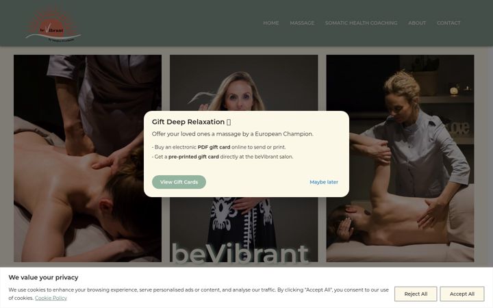 Screenshot of bevibrant.be