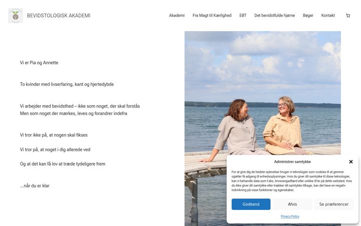 Screenshot of bevidstologiskakademi.dk
