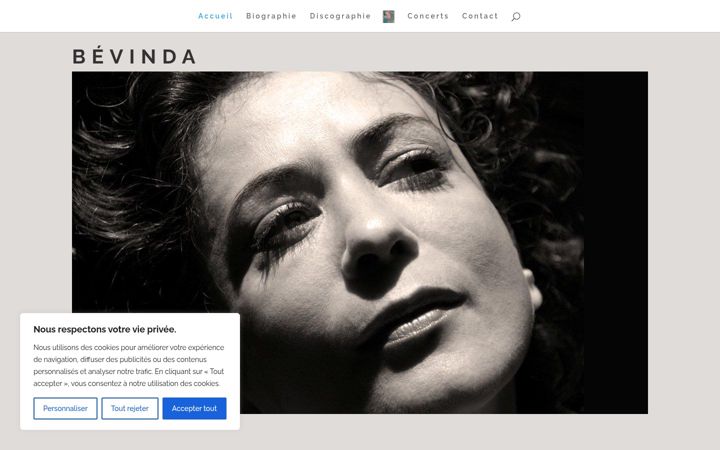 Screenshot stránky bevinda.org
