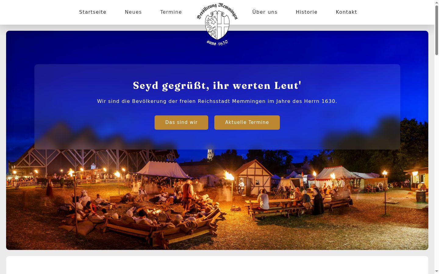 Screenshot des Einwilligungsbanners vor jeglicher Interaktion