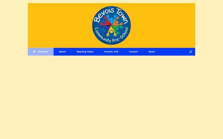 Screenshot of bevoispre-school.org.uk