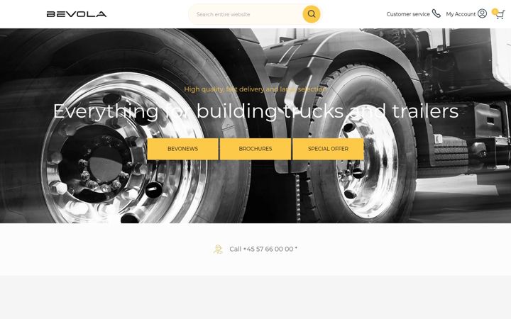 Screenshot of bevola.com
