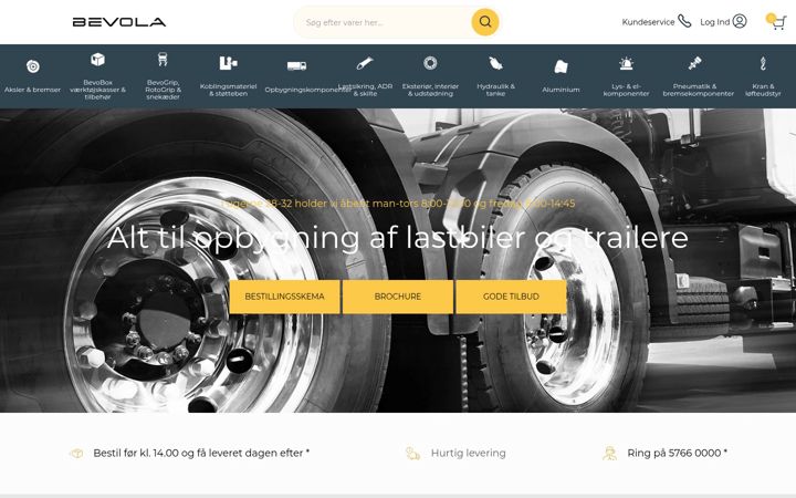 Screenshot of bevola.dk