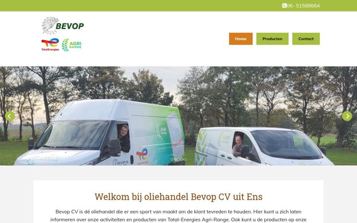 Snímek obrazovky bevop.nl
