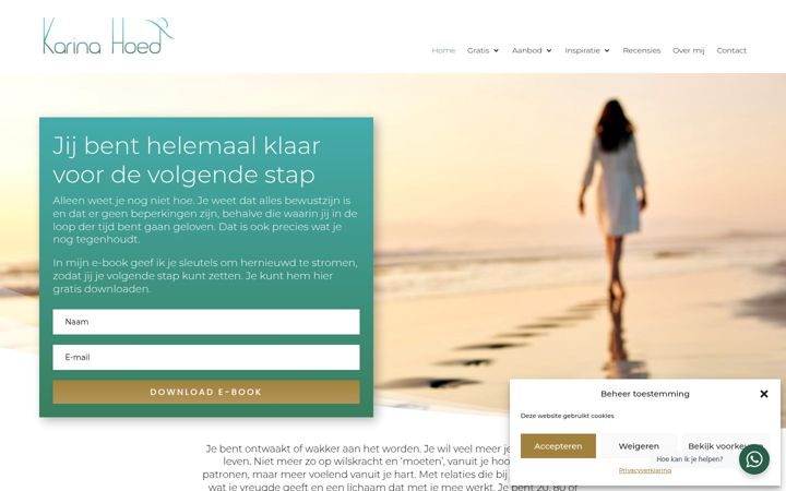 Screenshot of bevrijdjezelfvantrauma.nl