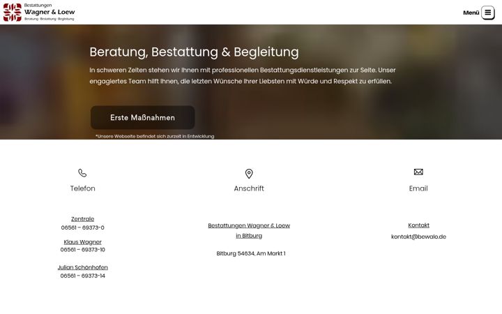 Screenshot von bewalo.de