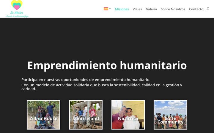 Screenshot stránky bewatter.org
