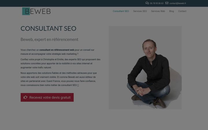 Screenshot of beweb.fr
