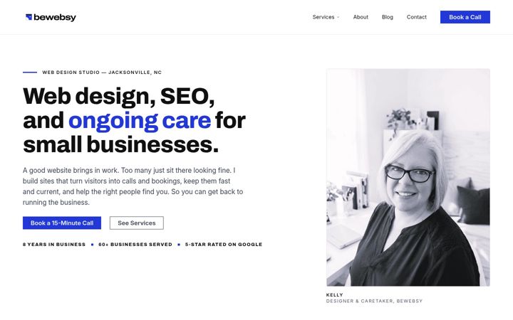 Screenshot of bewebsy.com