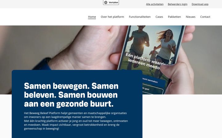 Ekrānuzņēmums no beweegbeleef.nl