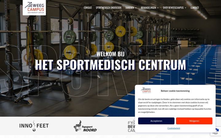 Ekrānuzņēmums no beweegcampus.nl