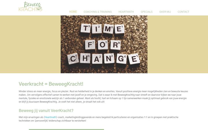 Screenshot of beweegkrachtig.com