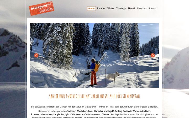 Screenshot of bewegend.com