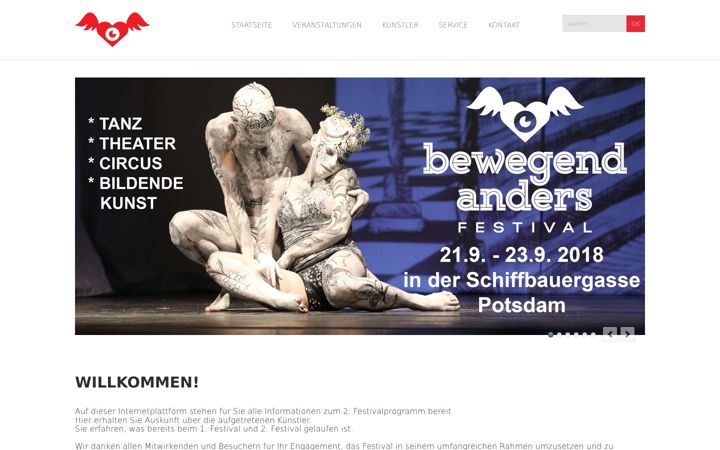 Screenshot of bewegendanders-festival.de