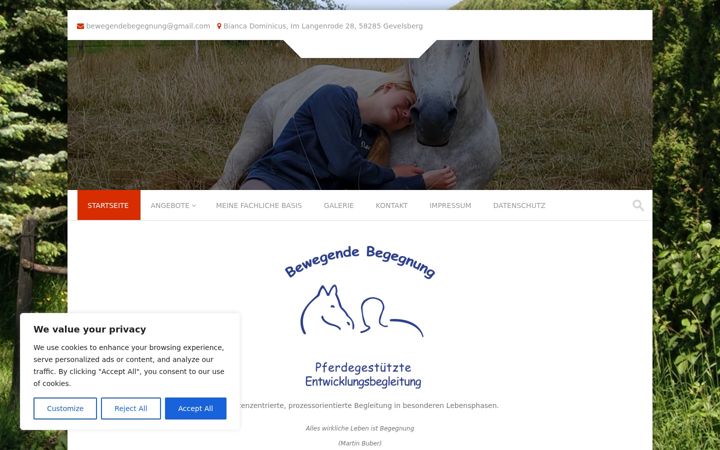 Screenshot of bewegende-begegnung.de