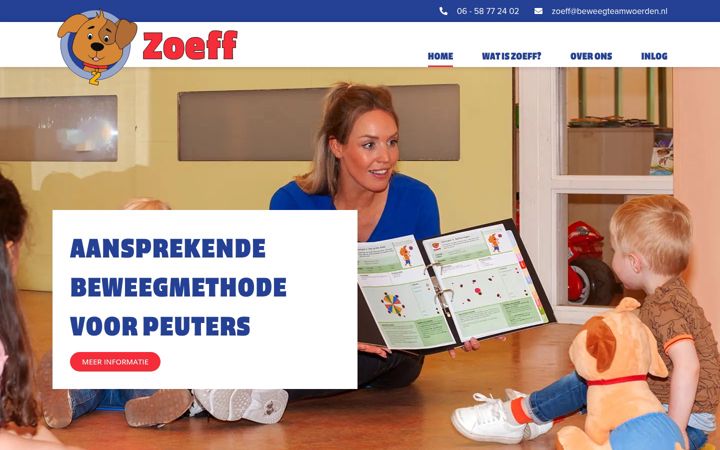Screenshot of bewegenmetzoeff.nl