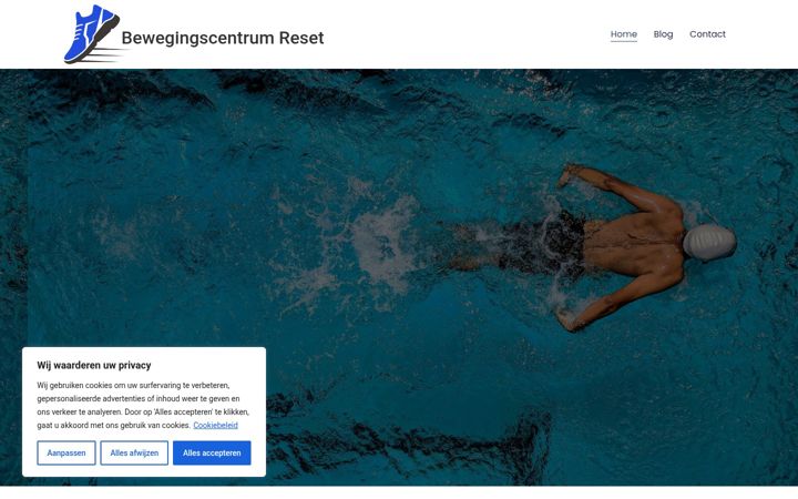 Ekrānuzņēmums no bewegingscentrum-reset.nl